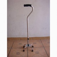12 Baston 4 apoyos Economico Base Cromada